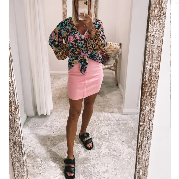 NWT Tosca & Salome Pink Tank Dress - Picture 2 of 9